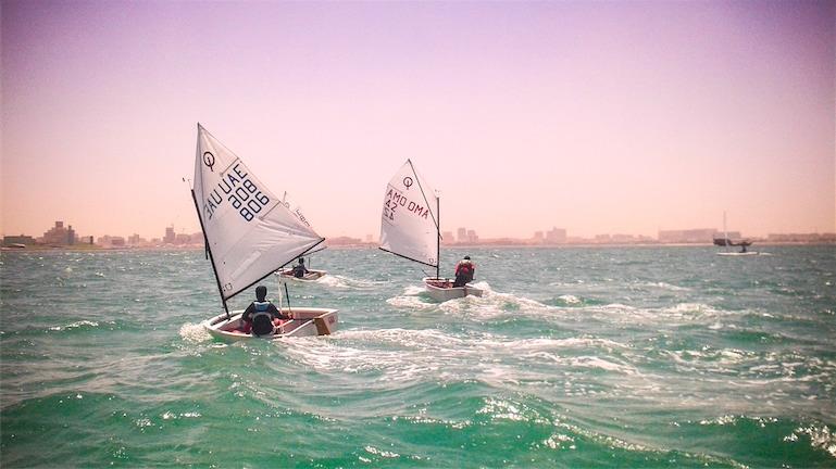 2nd GCC Beach Games 2015 photo copyright Icarus Sailing Media taken at Doha Sailing Club and featuring the Optimist class