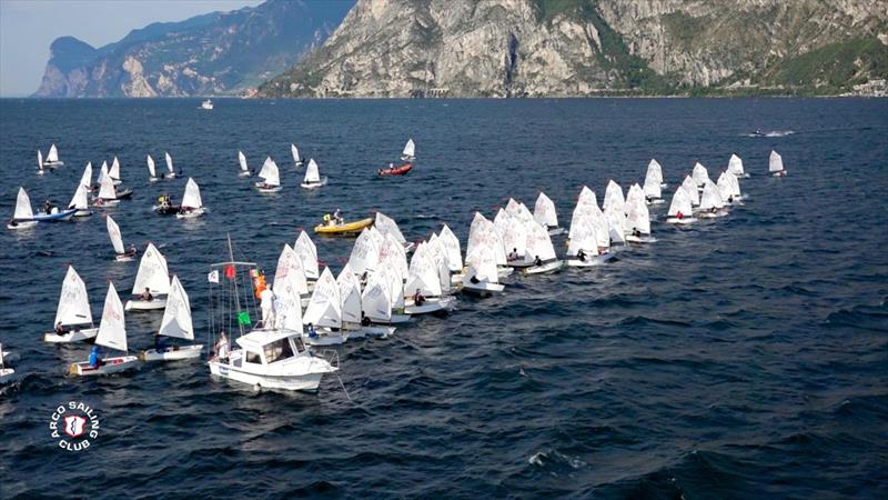 First day of racing at the Ora Cup Ora 2015 photo copyright Elena Giolai taken at Circolo Vela Arco and featuring the Optimist class