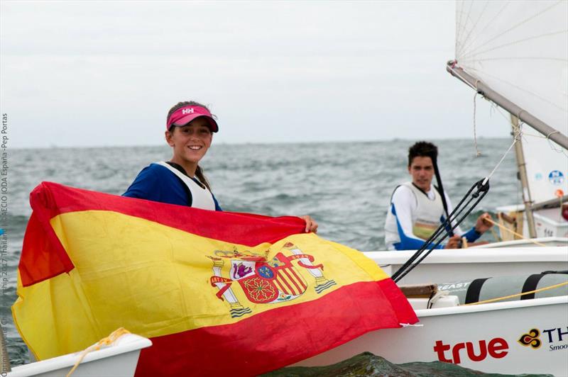 Maria Perello (ESP) finishes top girl at the Optimist Worlds in Thailand photo copyright Matias Capizzano / www.capizzano.com taken at Royal Varuna Yacht Club and featuring the Optimist class
