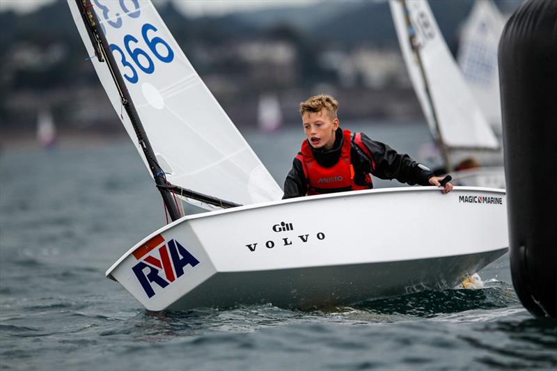 Finley Hartshorn wins the Optimist Fleet in the South West during the RYA Zone and Home Country Championships - photo © Paul Wyeth / RYA