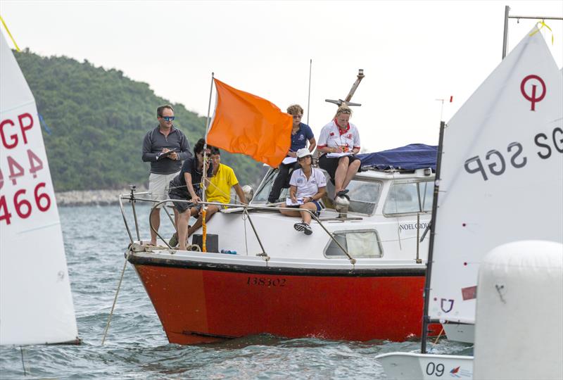 2017 Optimist Asian and Oceanian Championship team racing photo copyright 2017 Optimist Asian & Oceanian Championships / Guy Nowell taken at Royal Hong Kong Yacht Club and featuring the Optimist class