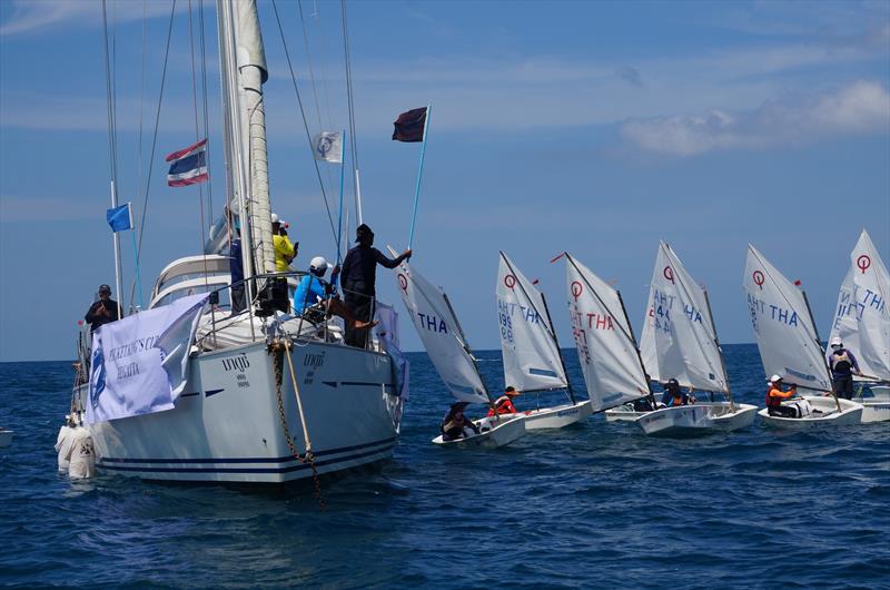 Optimists on day 4 of the Phuket King's Cup Regatta photo copyright Guy Nowell / Phuket King's Cup taken at Royal Varuna Yacht Club and featuring the Optimist class