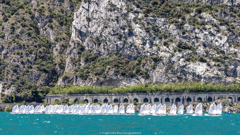 39th Lake Garda Meeting Optimist day 1 - photo © Fraglia Vela Riva / Zerogradinord