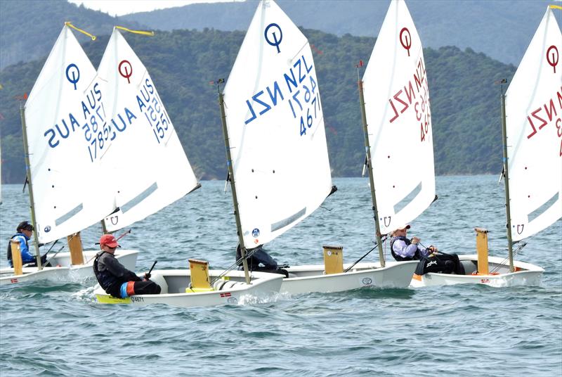 Toyota NZ Optimist Championships, Queen Charlotte YC, April 2018 photo copyright Christel Hopkins taken at Queen Charlotte Yacht Club and featuring the Optimist class