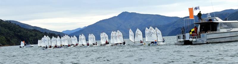Toyota NZ Optimist Championships, Queen Charlotte YC, April 2018 photo copyright Christel Hopkins taken at Queen Charlotte Yacht Club and featuring the Optimist class
