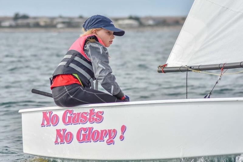 Kelly Steele was the first placed girl in last year's Green fleet photo copyright Harry Fisher taken at Adelaide Sailing Club and featuring the Optimist class