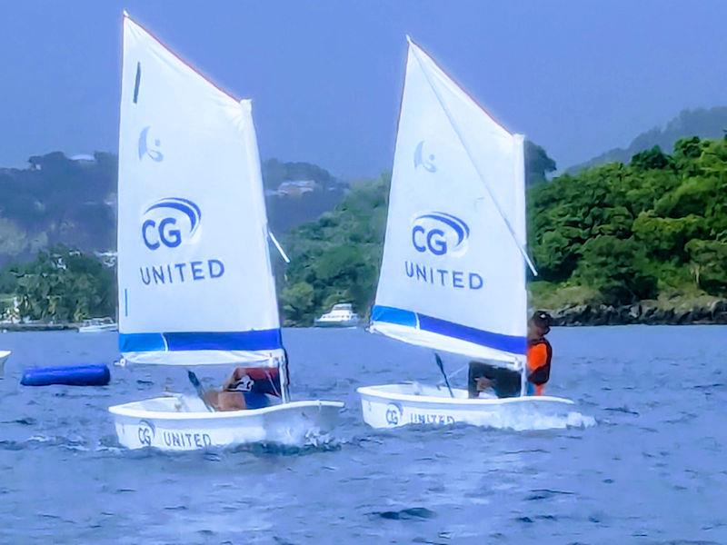 St Vincent and the Grenadines CG United Insurance National Sailing Championships: Close Optimist racing - photo © Sebastian Cyrus