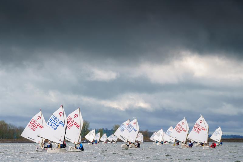 Gill Optimist Spring Championships at Draycote Water - photo © www.tomsteventonphotography.uk