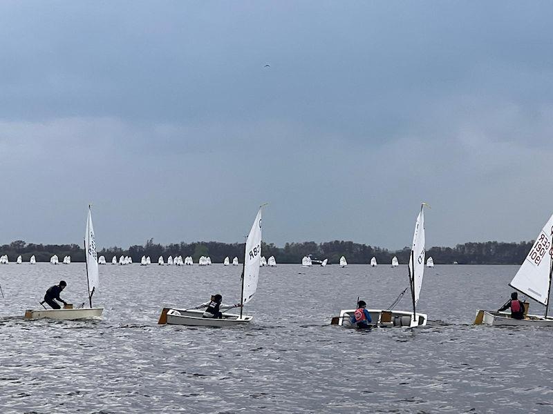 Magic Marine Easter Regatta at Braassemermeer, The Netherlands photo copyright Fanny Rogers taken at WV Braassemermeer and featuring the Optimist class