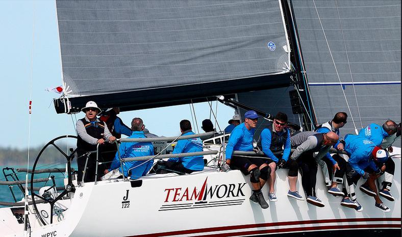Teamwork has a narrow 2-point lead in ORC 1 on day 3 of Quantum Key West Race Week 2016 photo copyright Max Ranchi / Quantum Key West taken at Storm Trysail Club and featuring the ORC class