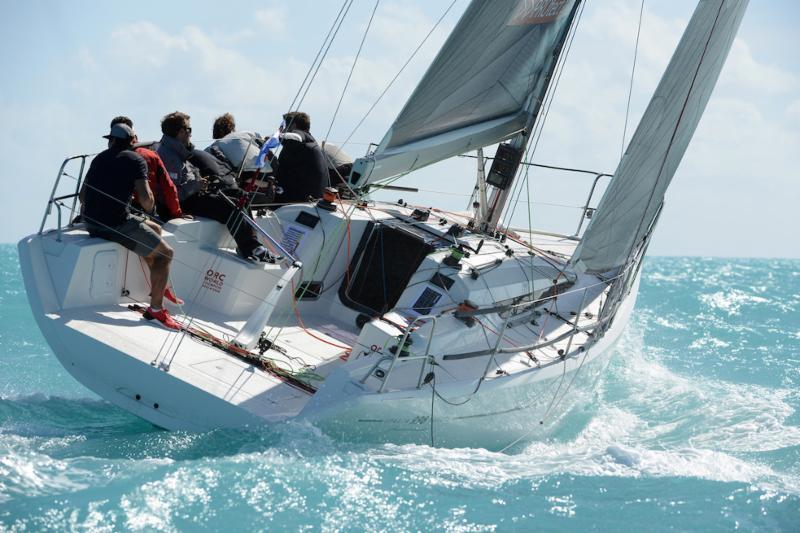 High Noise won their first race today to tighten the race in the ORC Class on day 2 at Quantum Key West Race Week photo copyright Quantum Key West Race Week / www.PhotoBoat.com taken at Storm Trysail Club and featuring the ORC class