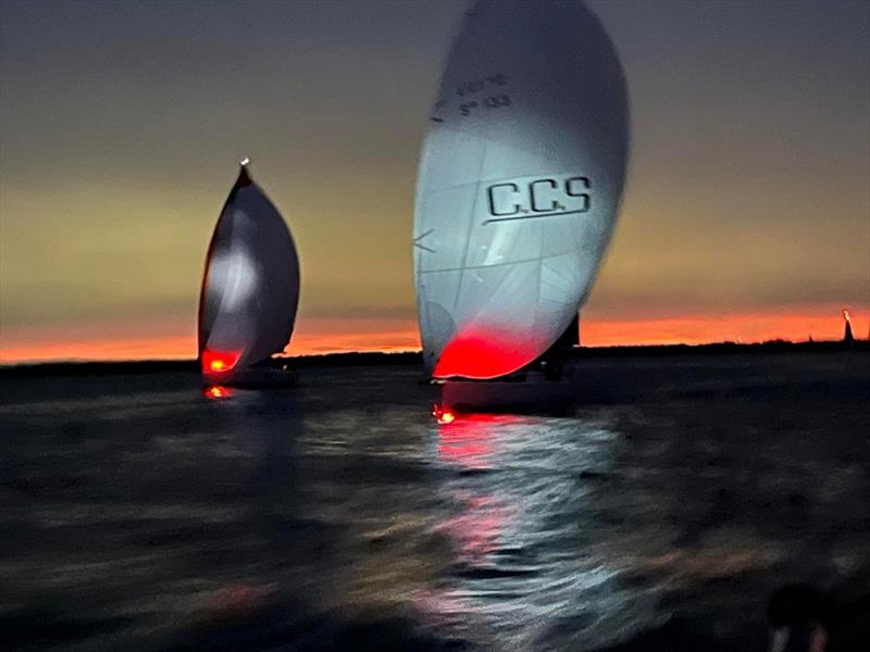 Dark start view from Alien - Apollo Bay Race 2022 photo copyright Glen Cowan taken at Ocean Racing Club of Victoria and featuring the ORC class