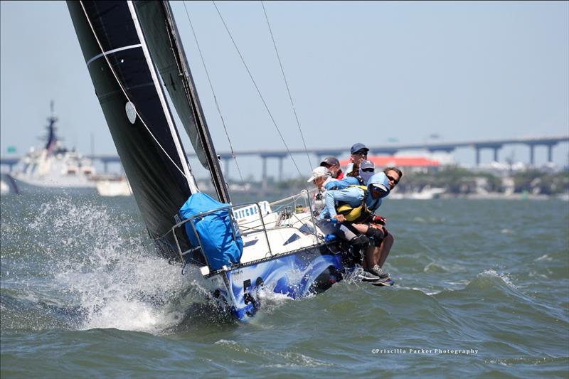 Charleston Race Week 2023 played host to the Hobie 33 National Championship. After nine races, Chris and Deborah Wilusz aboard Hoof Hearted captured the title by a massive 14 point margin photo copyright Priscilla Parker / priscillaparker.com taken at Charleston Yacht Club and featuring the ORC class