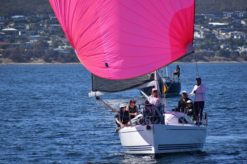 IYKYK (Steve Chau) is leading Division 2 on ORC and Div 1 on IRC in the Banjo's Shoreline Crown Series Bellerive Regatta - photo © Jane Austin