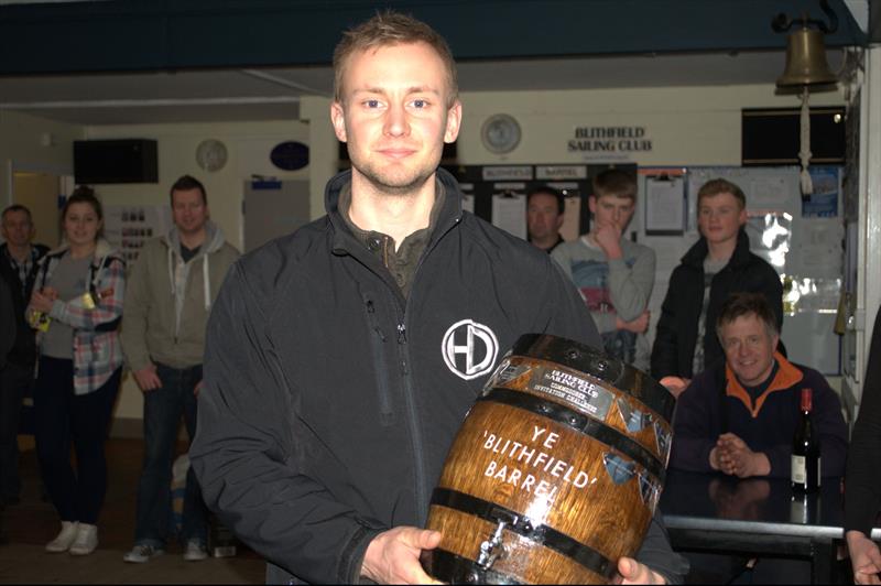 Chris Gould, the overall winning helm of the Blithfield Barrel 2014-15 photo copyright Don Stokes taken at Blithfield Sailing Club and featuring the Osprey class