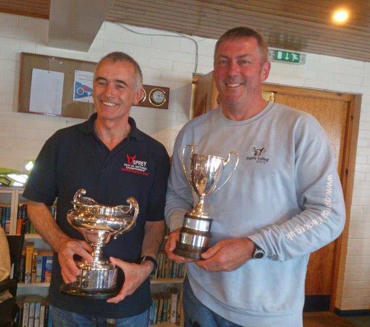 Martin Cooney and Peter Frith win the Osprey National Championships 2015 photo copyright Alan Henderson taken at Highcliffe Sailing Club and featuring the Osprey class