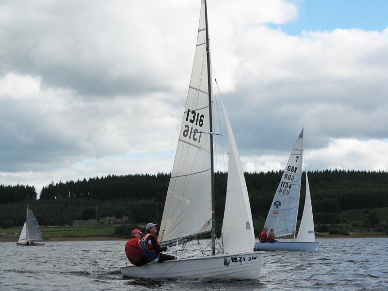 Alan Henderson & Alastair Barrie during the Osprey open at Kielder Water photo copyright Judy Scullion taken at Kielder Water Sailing Club and featuring the Osprey class