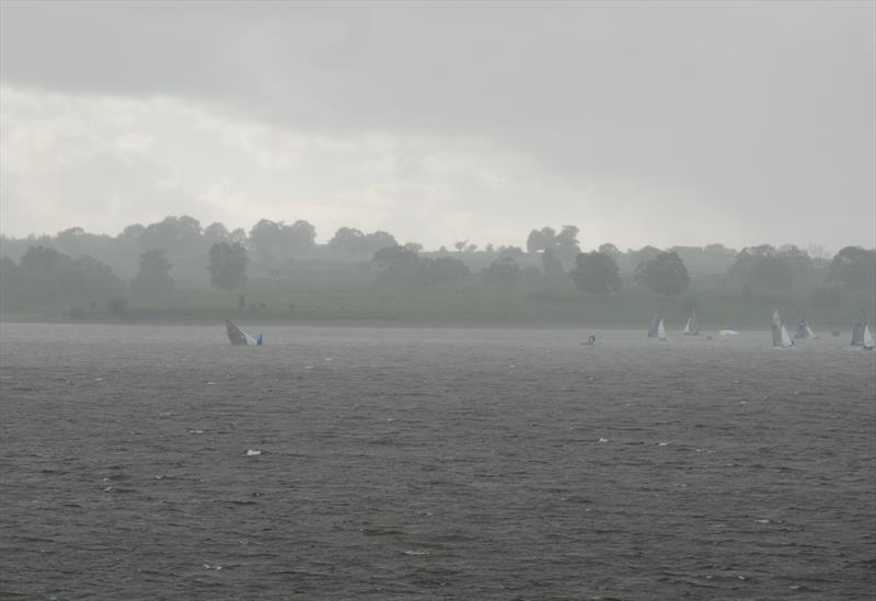 The squall wreaked havoc during the Osprey Final Fling 2023 at Blithfield photo copyright Davexvs taken at Blithfield Sailing Club and featuring the Osprey class