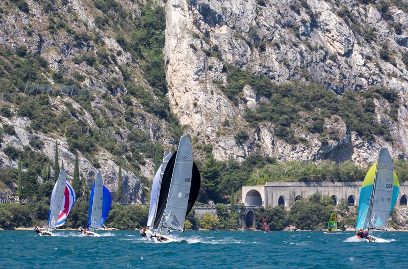 VX One racing at Lake Garda photo copyright Ovington Boats taken at  and featuring the  class