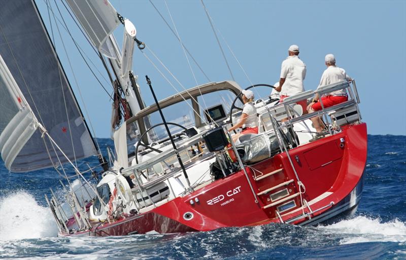 Red Cat on the final day of Oyster Regatta Antigua photo copyright Kevin Johnson Photography taken at  and featuring the Oyster class