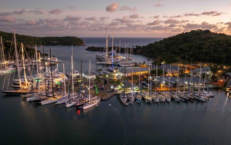 Oyster Yachts gathered at Nelson's Dockyard ahead of Sunday's start of the Oyster World Rally photo copyright Rick Tomlinson / Oyster Yachts taken at  and featuring the Oyster class
