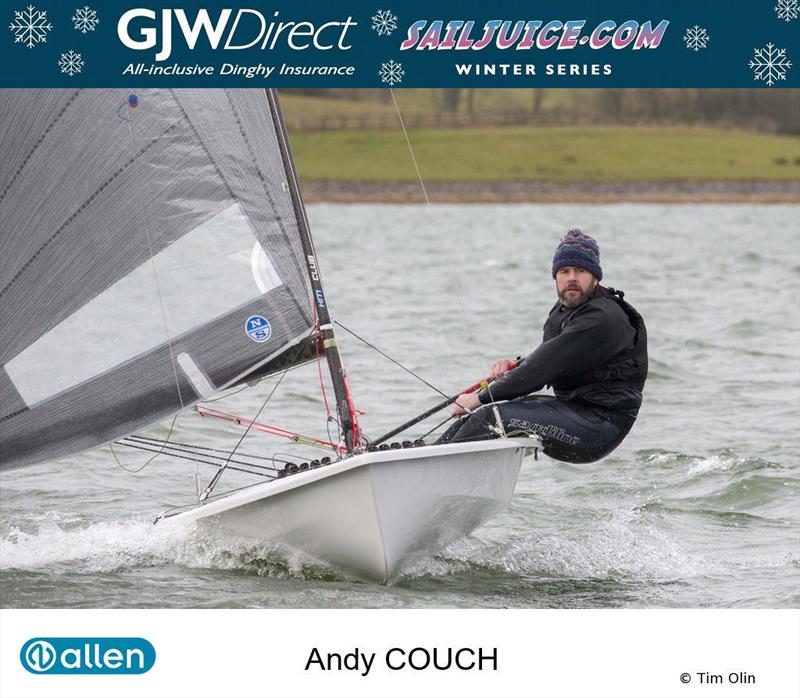 Andy Couch during the GJW Direct SailJuice Winter Series photo copyright Tim Olin / www.olinphoto.co.uk taken at Oxford Sailing Club and featuring the Phantom class