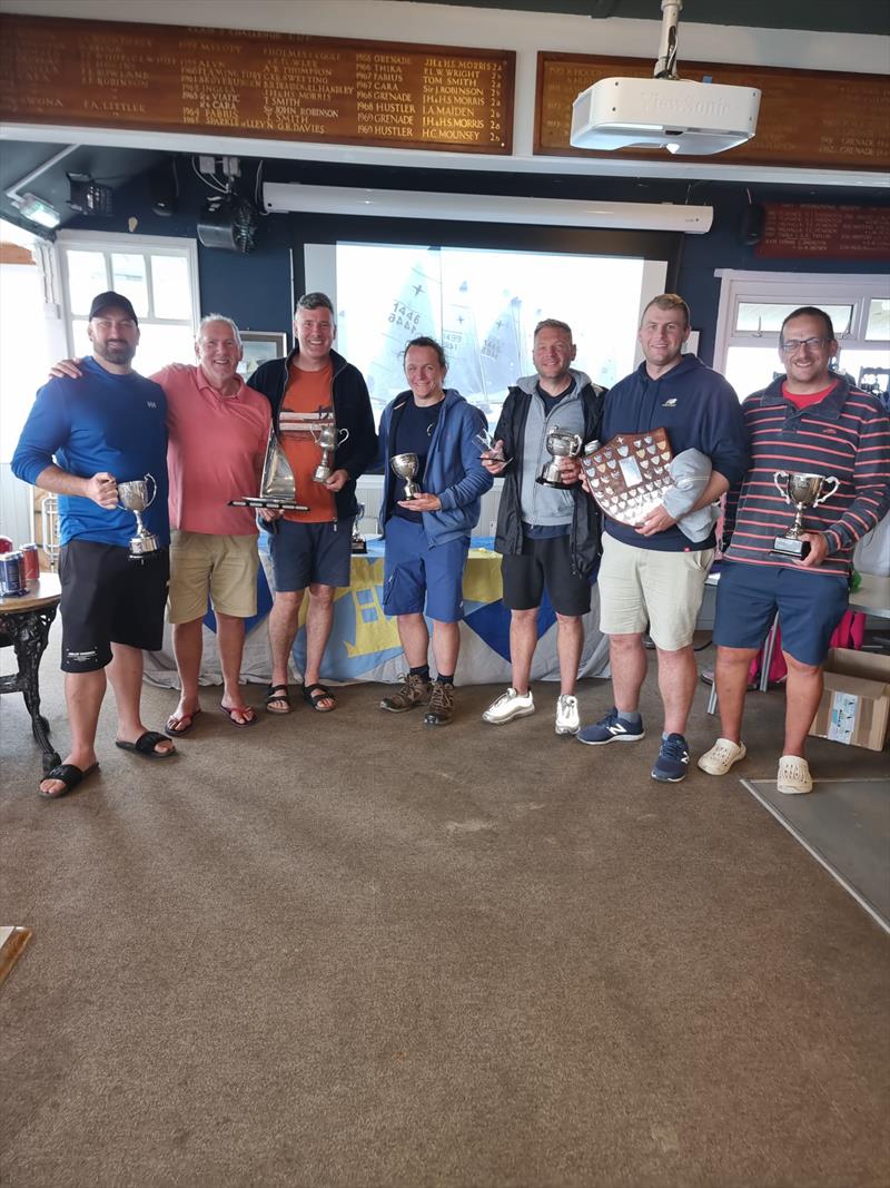 Prize winners in the 2023 Phantom Nationals at Abersoch photo copyright John Wayling taken at South Caernarvonshire Yacht Club and featuring the Phantom class