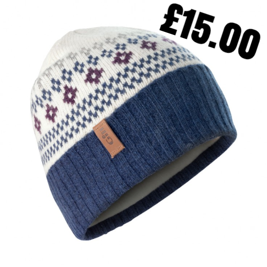 Gill Cable Knit Beanie Navy