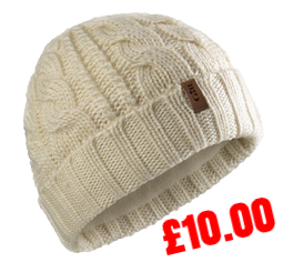 Gill Cable Knit Beanie Sailcloth.