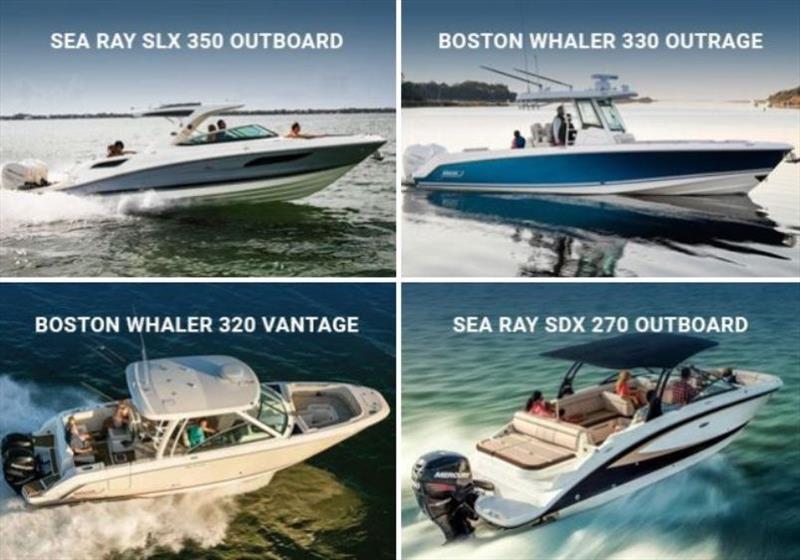 Sea Ray and Boston Whaler photo copyright marinemax.com taken at  and featuring the Power boat class