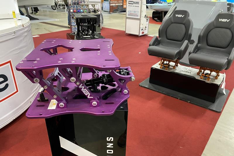 Purple patch at the RYA Dinghy & Watersports Show 2024 - a comfier powerboat ride with these shock absorbers photo copyright Magnus Smith taken at RYA Dinghy Show and featuring the Power boat class