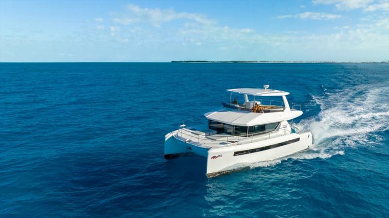 A Leopard 464PC cruising photo copyright Leopard Catamarans taken at  and featuring the Power Cat class