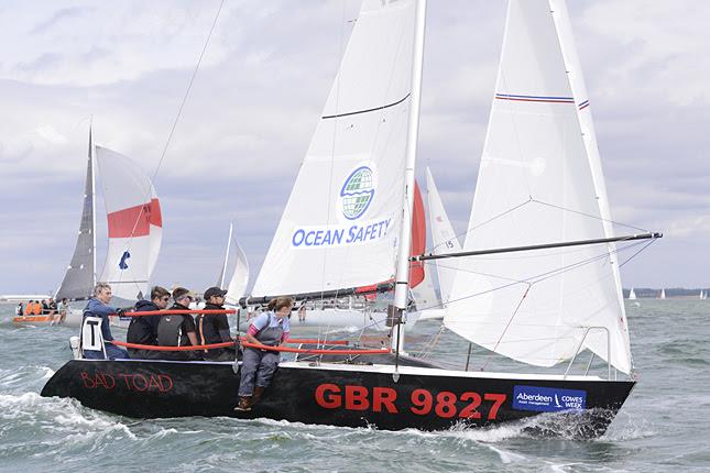 Quarter Tonner 'Bad Toad' on day 4 of Aberdeen Asset Management Cowes Week photo copyright Rick Tomlinson taken at Cowes Combined Clubs and featuring the Quarter Tonner class