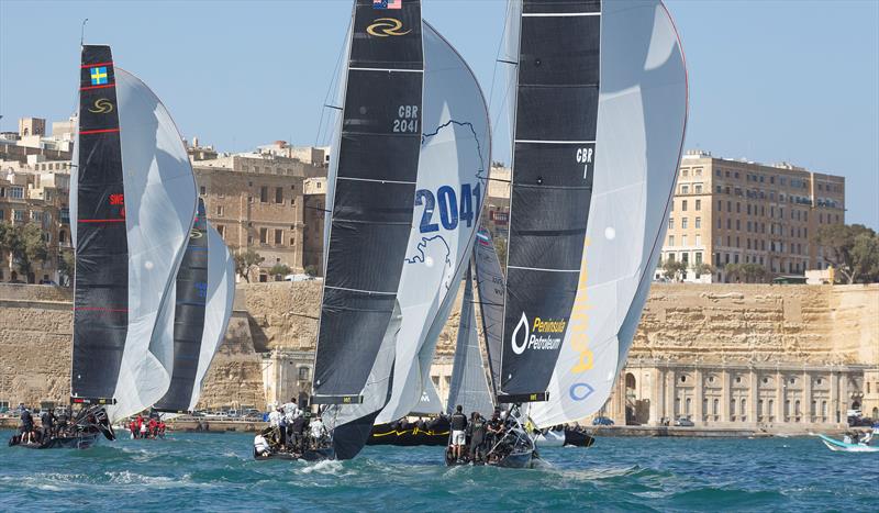 RC44 Valletta Cup match racing in the Grand Harbour, Valletta photo copyright www.MartinezStudio.es taken at  and featuring the RC44 class