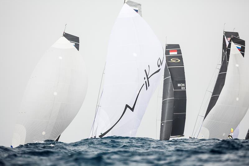 Big waves on day 1 of the RC44 Valletta Cup fleet racing photo copyright www.MartinezStudio.es taken at  and featuring the RC44 class