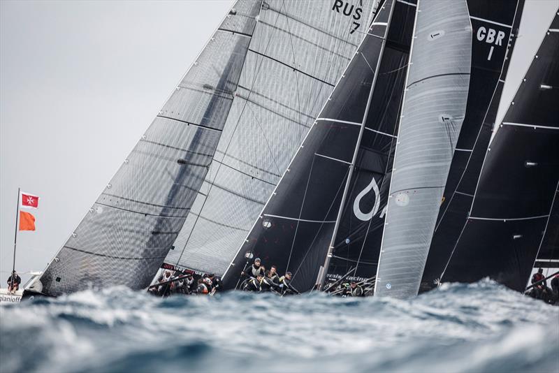 Big wave fleet racing in Malta on day 3 of the RC44 Valletta Cup fleet racing photo copyright www.MartinezStudio.es taken at  and featuring the RC44 class
