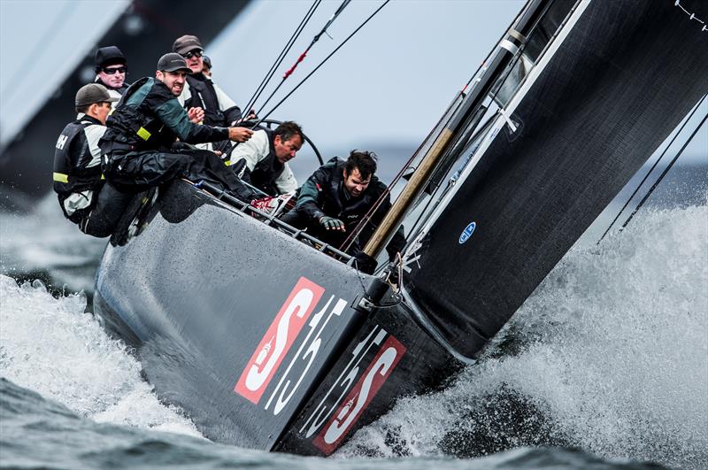 Nico Poons' Charisma on the first day of fleet racing at the RC44 Marstrand Cup photo copyright Pedro Martinez / Martinez Studio taken at  and featuring the RC44 class