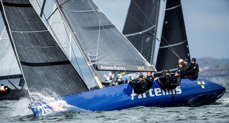 Artemis Racing won the first fleet race at the RC44 Marstrand Cup photo copyright Pedro Martinez / Martinez Studio taken at  and featuring the RC44 class