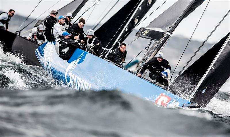 Bronenosec Sailing Team on the third day of fleet racing at the RC44 Marstrand Cup photo copyright Pedro Martinez / Martinez Studio taken at  and featuring the RC44 class