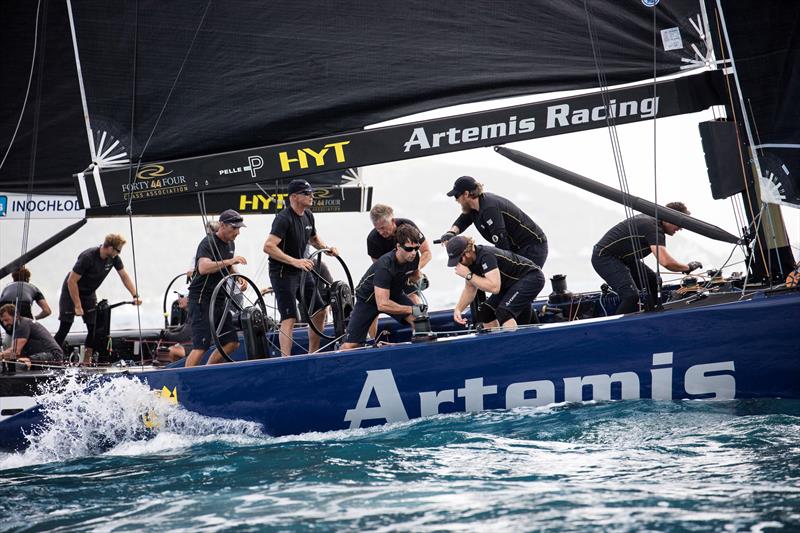 Artemis Racing takes an early lead in the RC44 Virgin Gorda Cup fleet racing photo copyright Nico Martinez / www.MartinezStudio.es taken at  and featuring the RC44 class