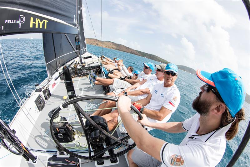 On board with Bronenosec Sailing Team on day 1 of the RC44 Virgin Gorda Cup fleet racing photo copyright Nico Martinez / www.MartinezStudio.es taken at  and featuring the RC44 class