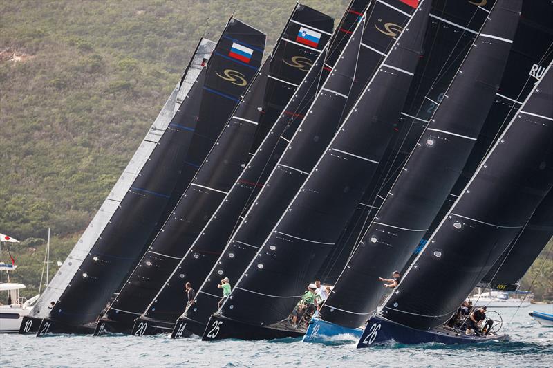 Racing on day 4 of the RC44 Virgin Gorda Cup fleet racing photo copyright Nico Martinez / www.MartinezStudio.es taken at  and featuring the RC44 class
