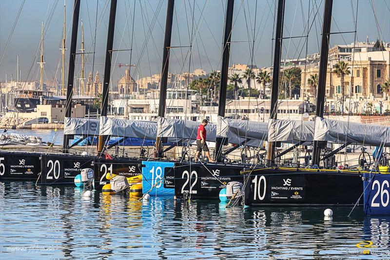The teams prepare for the RC44 Valletta Cup - photo © Nico Martinez / www.MartinezStudio.es