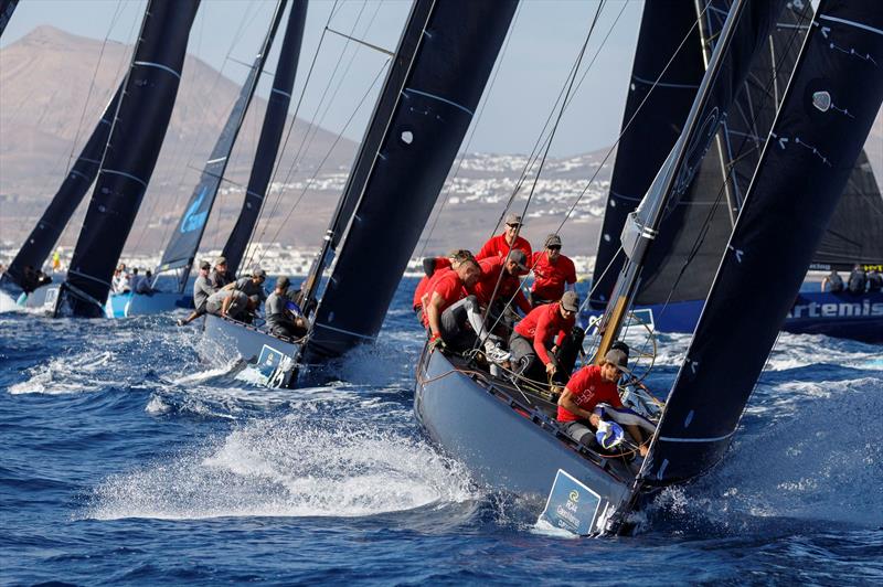 Defending RC44 champion Igor Lah and his Team CEEREF took the win in race two on day 1 of the RC44 Calero Marinas Cup photo copyright Martinez Studio / RC44 Class taken at  and featuring the RC44 class
