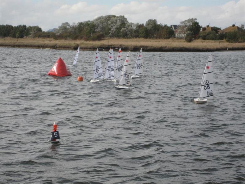 5 secs to the start - RC Laser TT at Medway  photo copyright Diane Fowler taken at Medway Yacht Club and featuring the RC Laser class