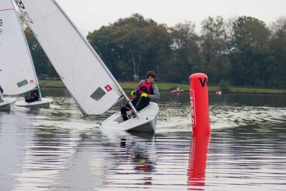 Light winds on day one of the Rooster 8.1 nationals at Weir Wood photo copyright Lönja Selter taken at Weir Wood Sailing Club and featuring the Rooster 8.1 class