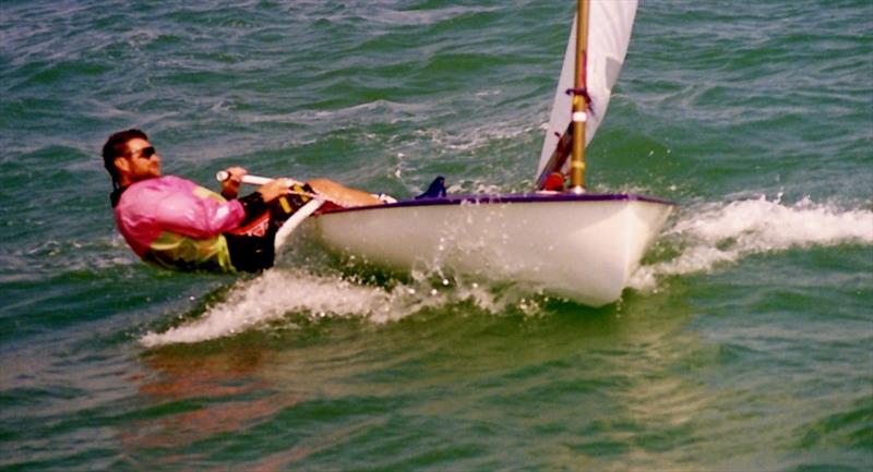 Steve during the Europe Nationals in 1992 photo copyright D Lucas taken at  and featuring the  class
