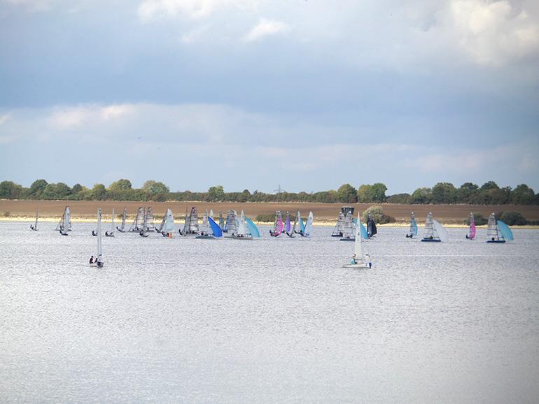 The RS100 Inland Championship fleet photo copyright Bobbie Jolly taken at Grafham Water Sailing Club and featuring the RS100 class