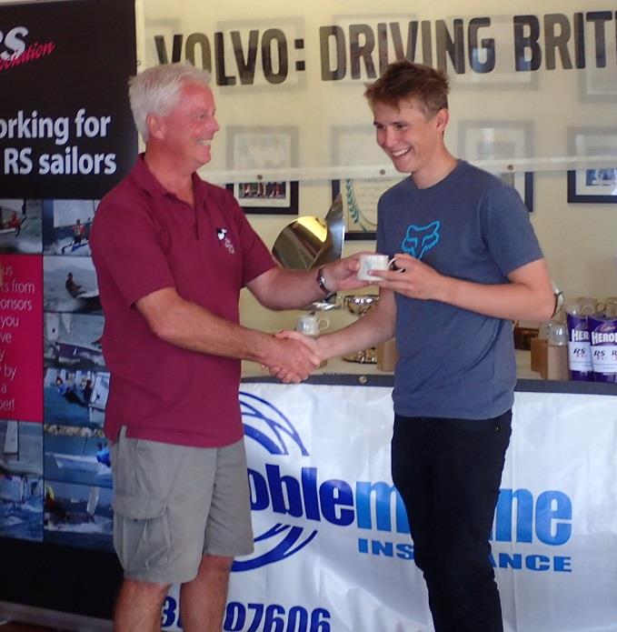Rob Richardson wins the Silver Fleet in the Volvo Noble Marine RS100 Nationals at Exe photo copyright David Smart taken at Exe Sailing Club and featuring the RS100 class