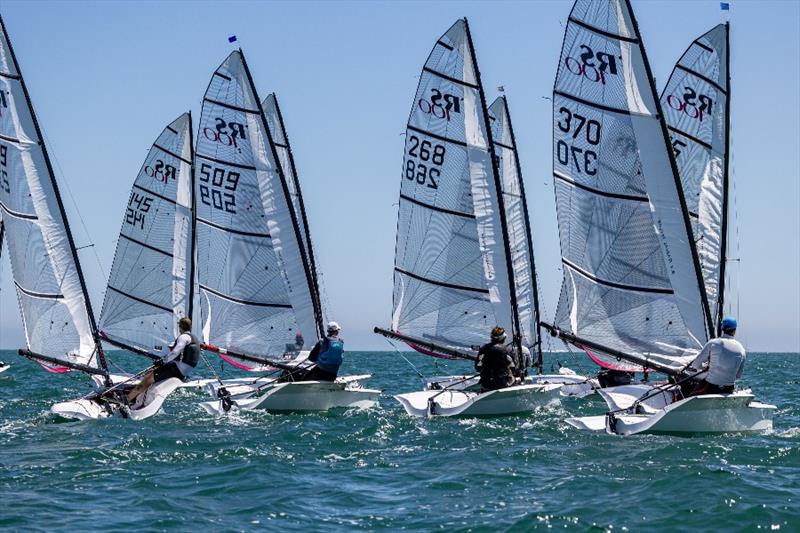 RS100s at the Salcombe Gin RS Summer Regatta photo copyright Phil Jackson / Digital Sailing taken at Hayling Island Sailing Club and featuring the RS100 class
